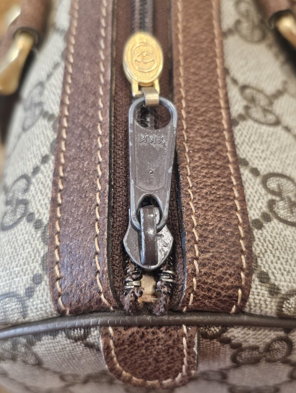 💥HOST PICK💥 Gucci Vintage Beige GG Supreme Canvas Boston Bag - Picture 4 of 7